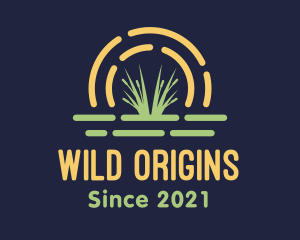 Wild Grass Sunset logo design