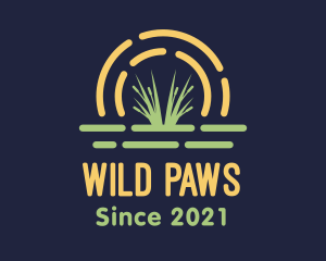 Wild Grass Sunset logo design