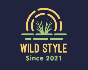 Wild Grass Sunset logo design