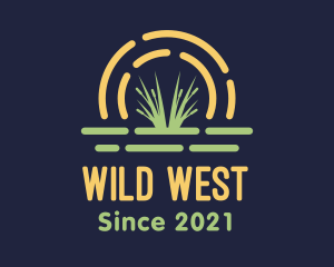 Wild Grass Sunset logo design