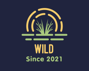 Wild Grass Sunset logo design