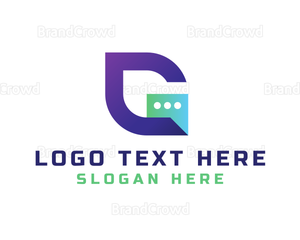 Messaging Chat Letter G Logo