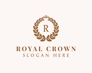 Royal Crest Wreath logo design