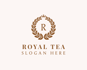 Royal Crest Wreath logo design