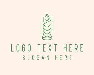 Home Decor - Organic Wax Candle logo design