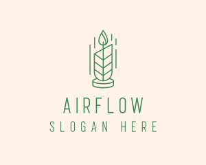 Organic Wax Candle  logo design