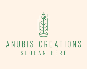 Organic Wax Candle  logo design