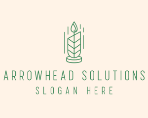 Organic Wax Candle  logo design