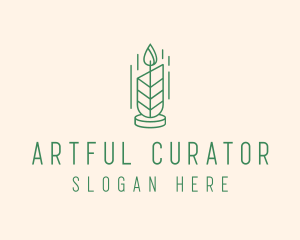 Organic Wax Candle  logo design