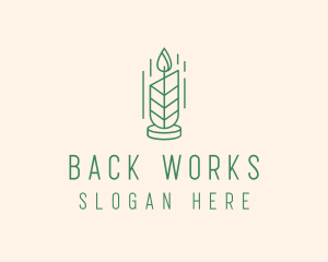 Organic Wax Candle  logo design