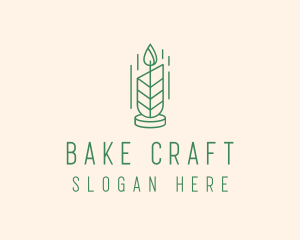 Organic Wax Candle  logo design