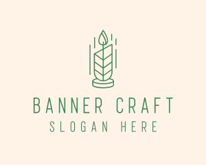 Organic Wax Candle  logo design