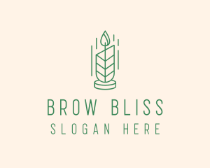 Organic Wax Candle  logo design