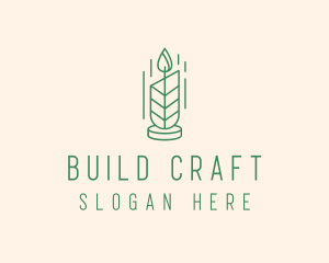 Organic Wax Candle  logo design