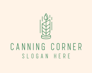 Organic Wax Candle  logo design