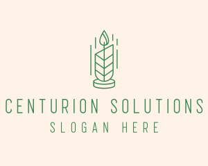 Organic Wax Candle  logo design