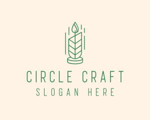 Organic Wax Candle  logo design