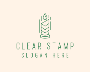 Organic Wax Candle  logo design