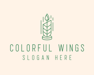 Organic Wax Candle  logo design