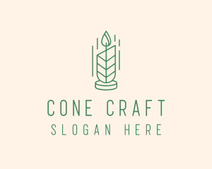 Organic Wax Candle  logo design