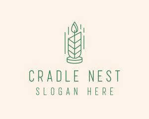 Organic Wax Candle  logo design