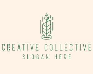 Organic Wax Candle  logo design