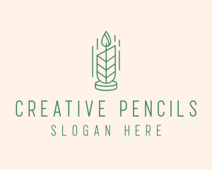 Organic Wax Candle  logo design