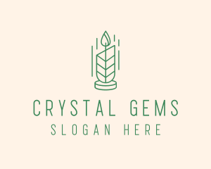 Organic Wax Candle  logo design