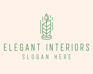 Organic Wax Candle  logo design