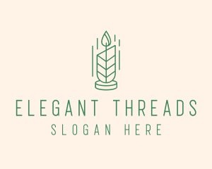 Organic Wax Candle  logo design