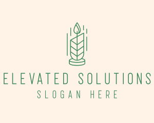 Organic Wax Candle  logo design