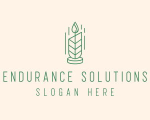 Organic Wax Candle  logo design