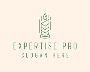 Organic Wax Candle  logo design