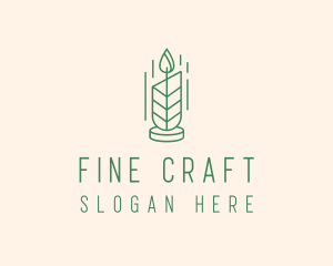 Organic Wax Candle  logo design