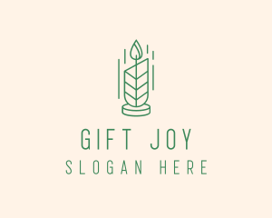 Organic Wax Candle  logo design