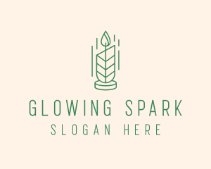 Organic Wax Candle  logo design