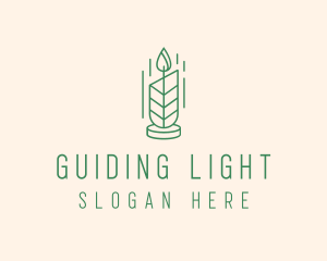 Organic Wax Candle  logo design