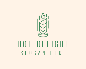 Organic Wax Candle  logo design