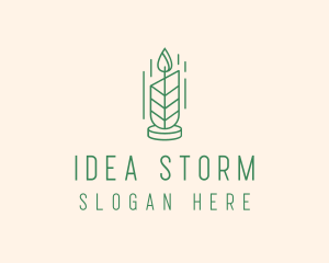 Organic Wax Candle  logo design