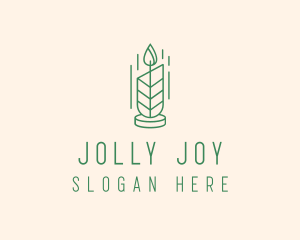 Organic Wax Candle  logo design