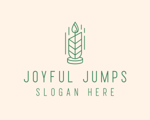 Organic Wax Candle  logo design