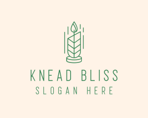 Organic Wax Candle  logo design