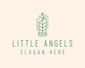 Organic Wax Candle  logo design