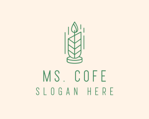 Organic Wax Candle  logo design