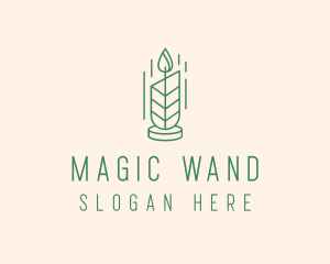 Organic Wax Candle  logo design