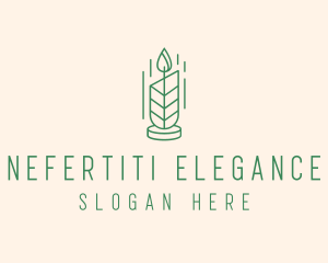 Organic Wax Candle  logo design