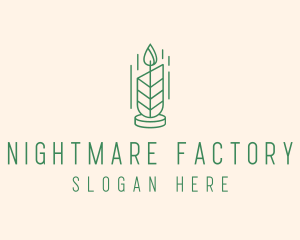 Organic Wax Candle  logo design