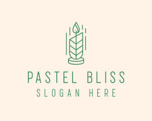 Organic Wax Candle  logo design