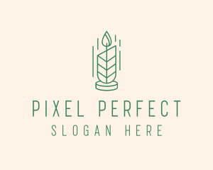 Organic Wax Candle  logo design