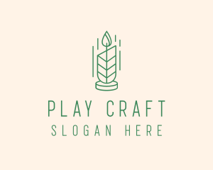 Organic Wax Candle  logo design